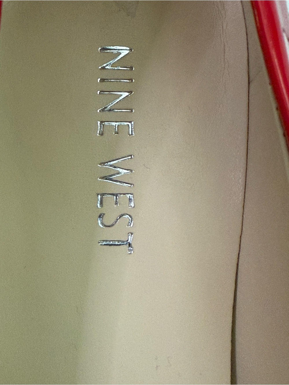 Nine West Red Patent Pointed Toe Stiletto Heels Size 8.5 NWOT - Picture 8 of 9